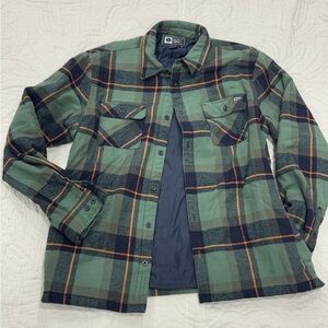 Salty Crew Flannel Jacket | Men’s XL | Button Down | Button Cuff | Green/Blue